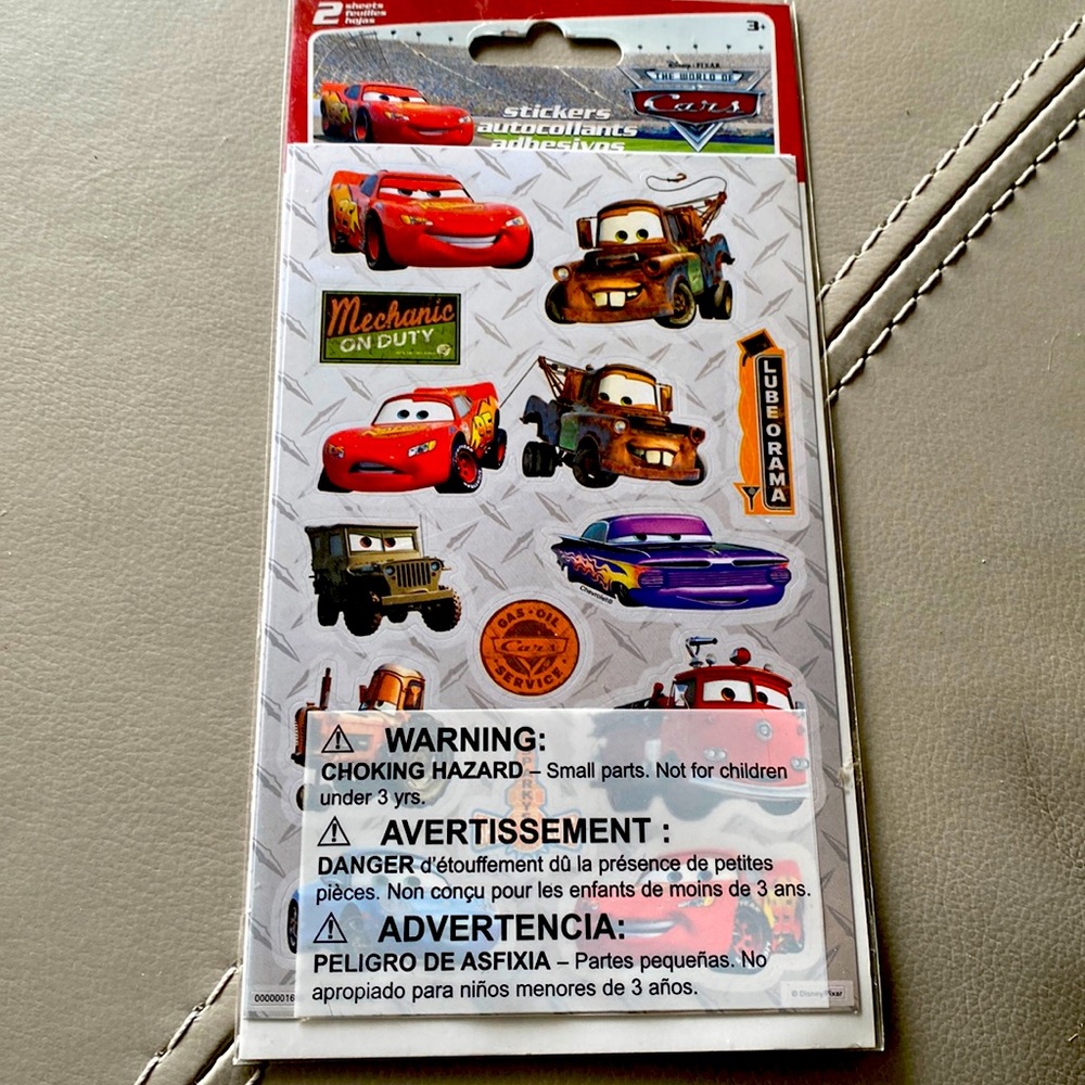 New Car stickers 2 sheets
